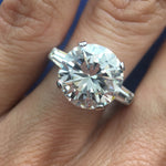 5.45ct Round Brilliant Cut Diamond Three-Stone Engagement Ring