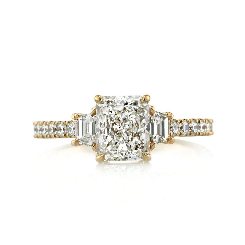 2.26ct Radiant Cut Diamond Engagement Ring