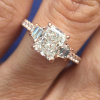 2.26ct Radiant Cut Diamond Engagement Ring