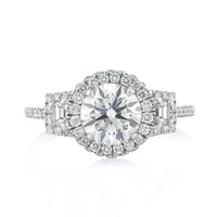 2.26ct Round Brilliant Cut Diamond Engagement Ring