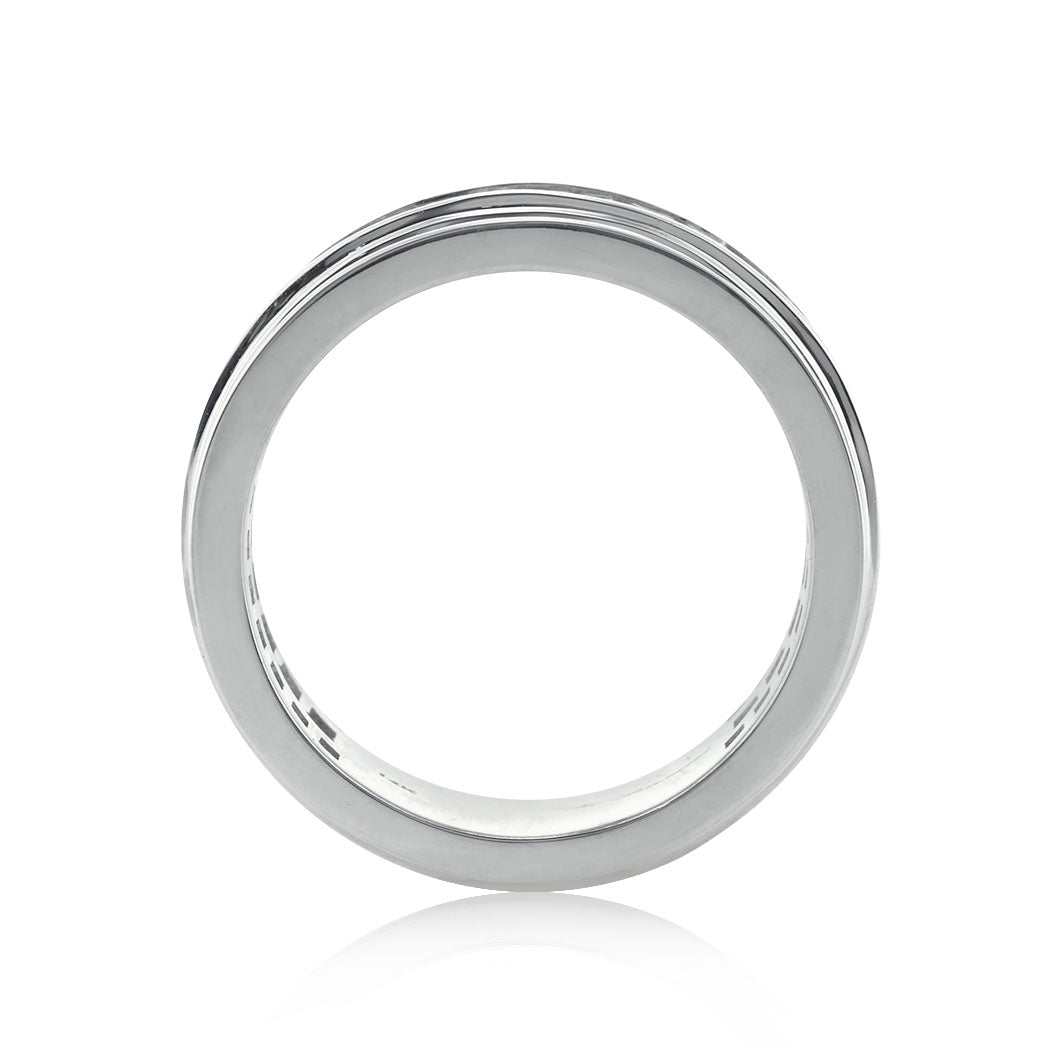 2.95ct Round and Baguette Cut Diamond Wedding Band