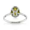 1.44ct Fancy Light Yellow Oval Cut Diamond Engagement Ring