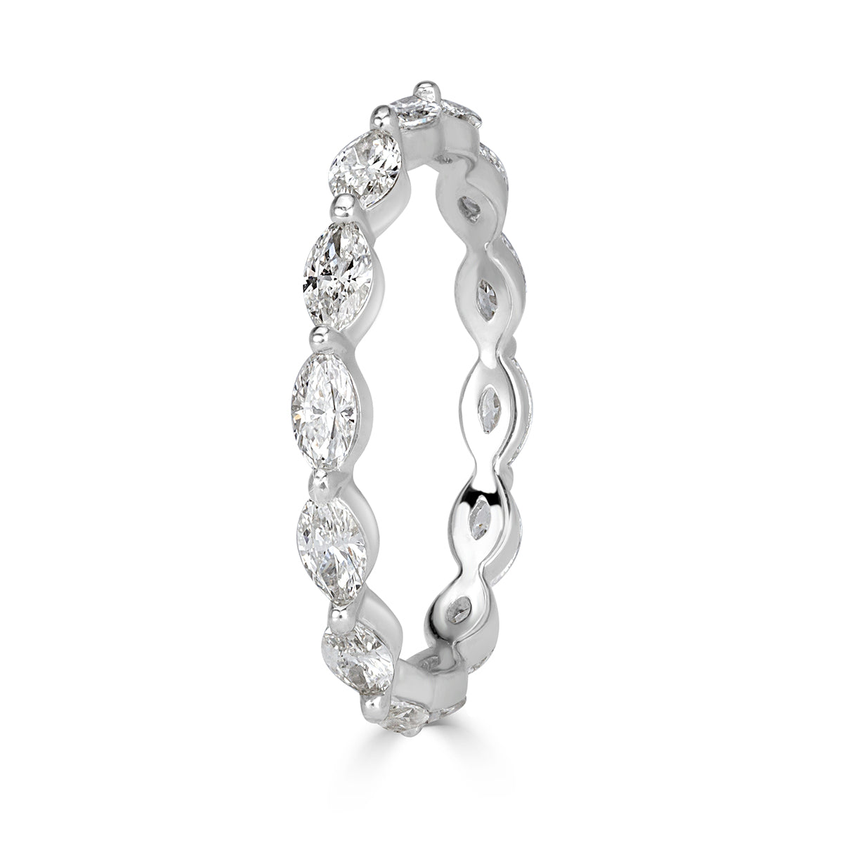 1.00ct Marquise Cut Diamond Eternity Band in Platinum