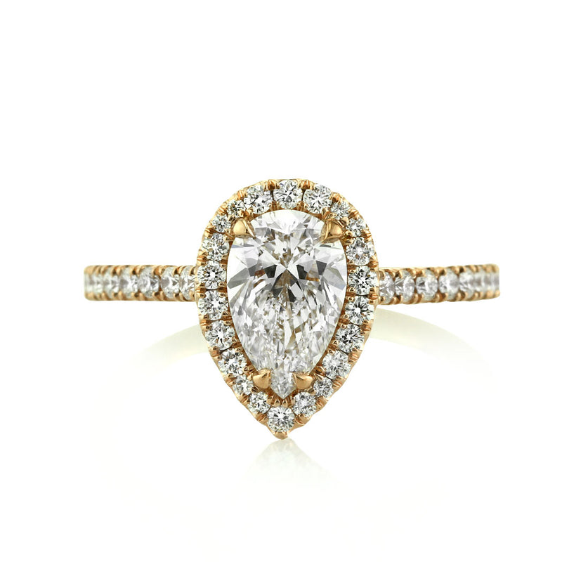 1.55ct Pear Shaped Diamond Engagement Ring
