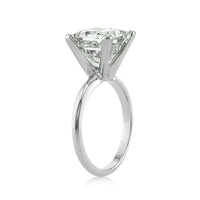 5.29ct Princess Cut Diamond Solitaire Engagement Ring
