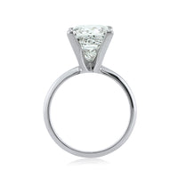 5.29ct Princess Cut Diamond Solitaire Engagement Ring