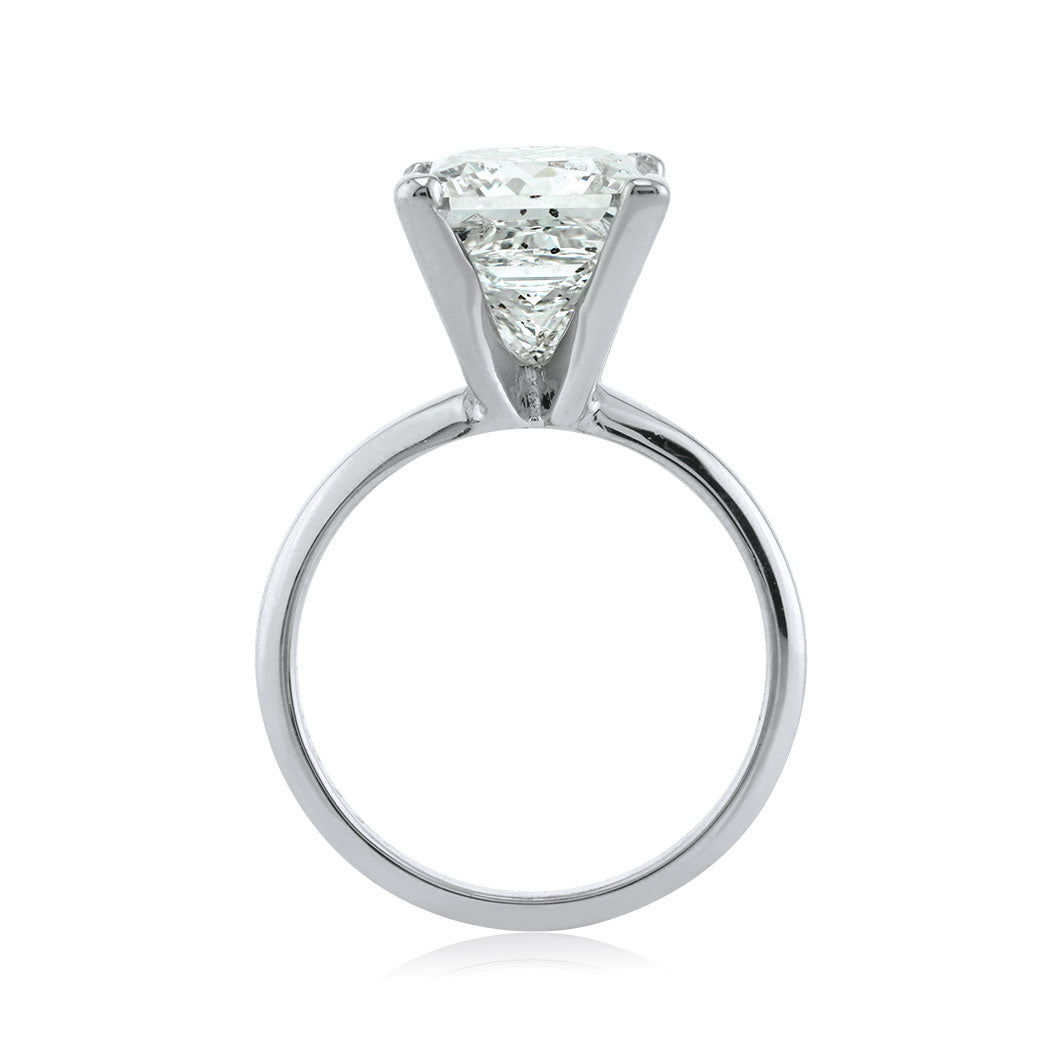 5.29ct Princess Cut Diamond Solitaire Engagement Ring