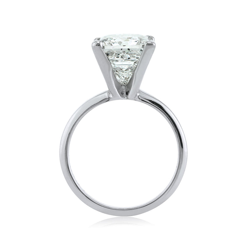 5.29ct Princess Cut Diamond Solitaire Engagement Ring