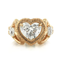 2.81ct Heart Shaped Diamond Engagement Ring