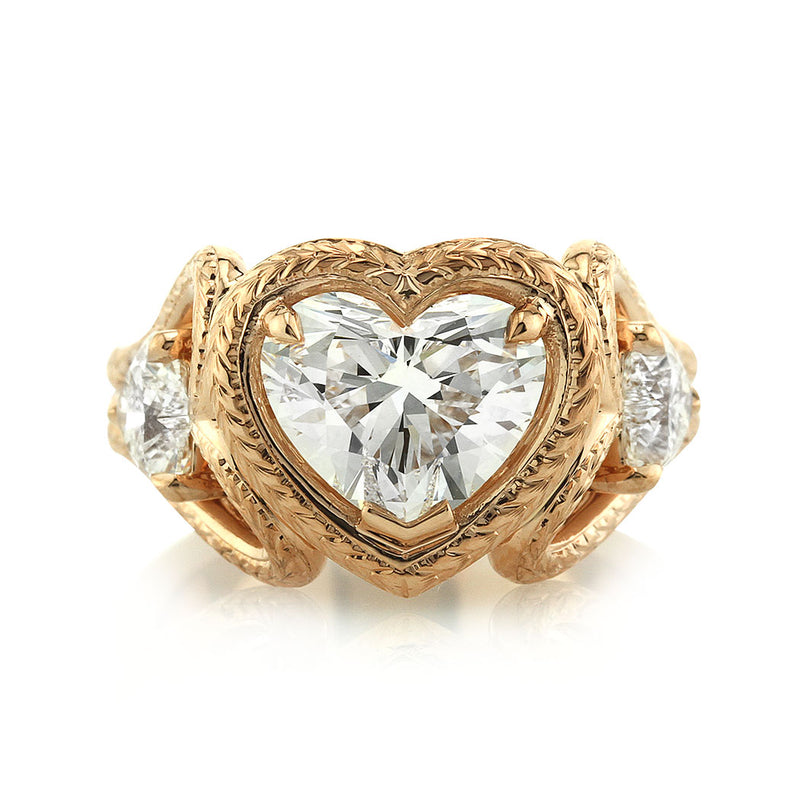 2.81ct Heart Shaped Diamond Engagement Ring