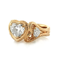 2.81ct Heart Shaped Diamond Engagement Ring