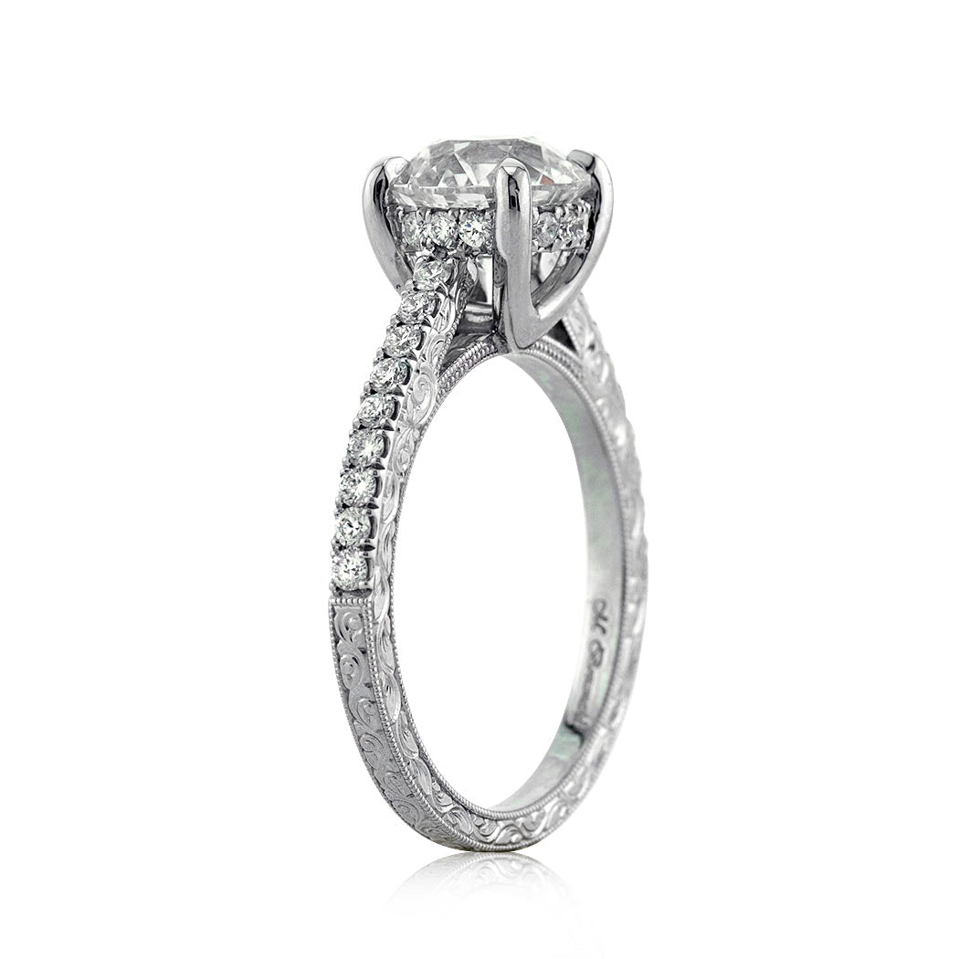 2.31ct Old European Cut Diamond Engagement Ring