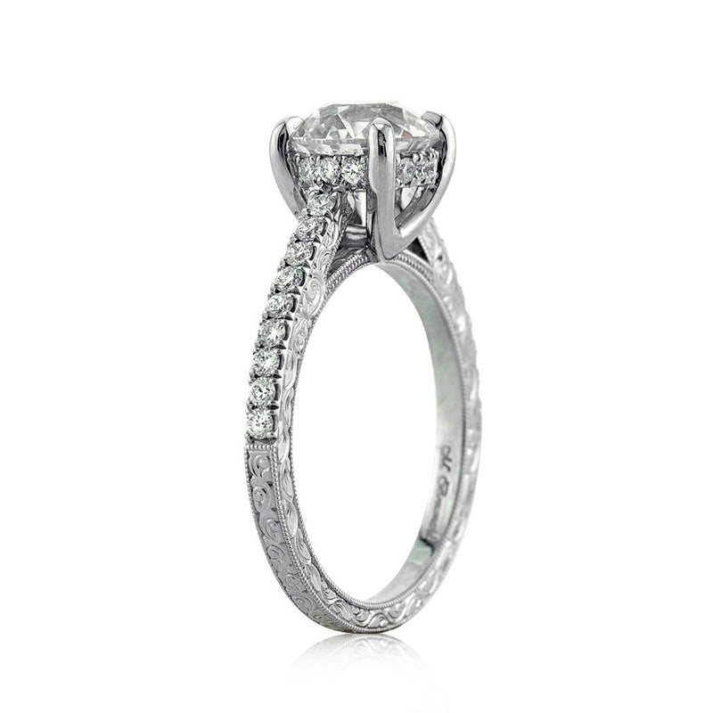 2.31ct Old European Cut Diamond Engagement Ring