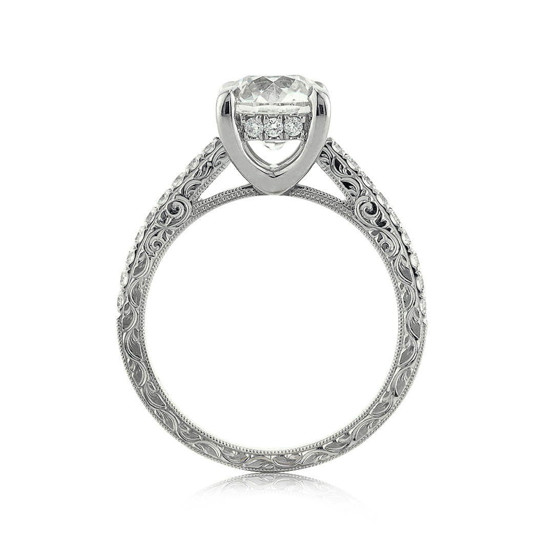 2.31ct Old European Cut Diamond Engagement Ring