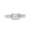 1.57ct Princess Cut Diamond Engagement Ring