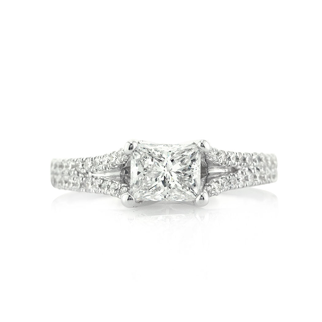 1.57ct Princess Cut Diamond Engagement Ring