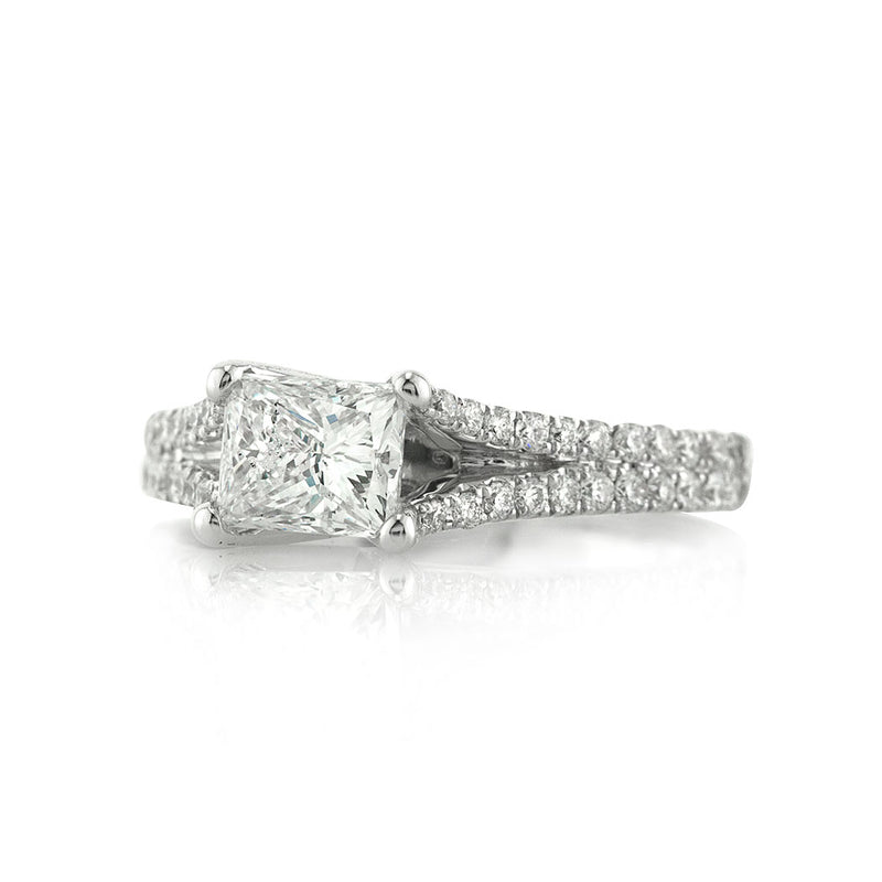 1.57ct Princess Cut Diamond Engagement Ring