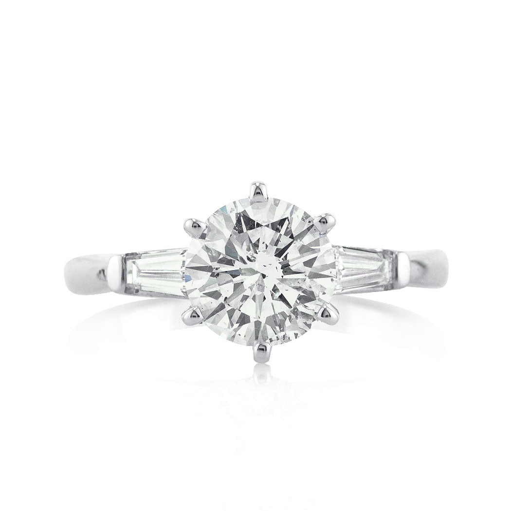 1.91ct Round Brilliant Cut Diamond Engagement Ring