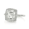 2.63ct Asscher Cut Diamond Vintage Engagement Ring