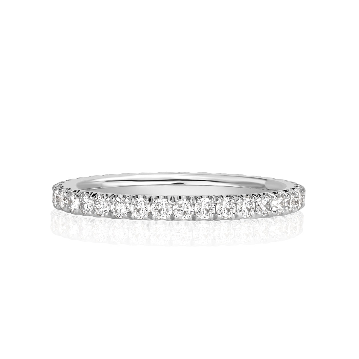 0.70ct Round Brilliant Cut Diamond Eternity Band in 18k White Gold