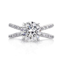 3.36ct Round Brilliant Cut Diamond Engagement Ring