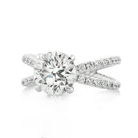 3.36ct Round Brilliant Cut Diamond Engagement Ring