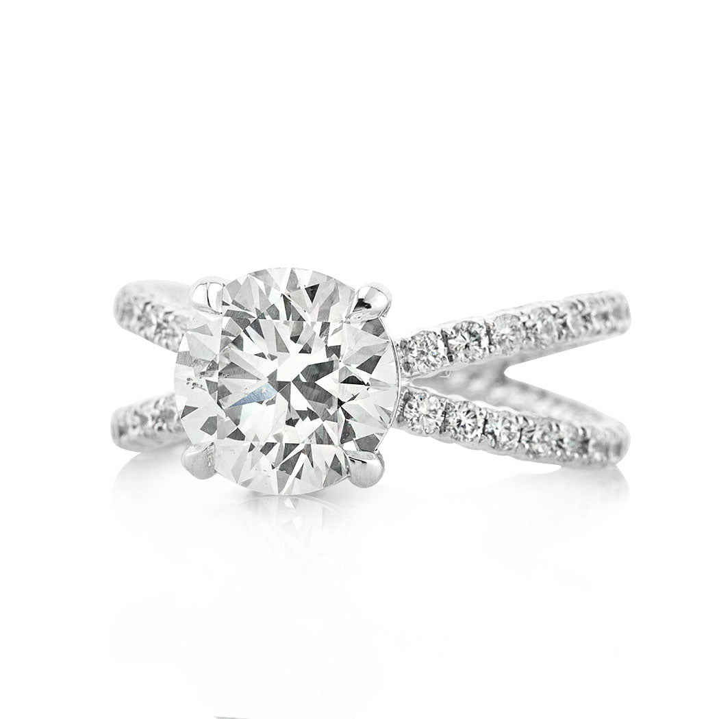 3.36ct Round Brilliant Cut Diamond Engagement Ring