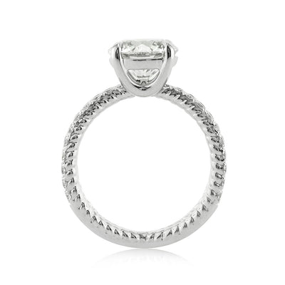 3.36ct Round Brilliant Cut Diamond Engagement Ring