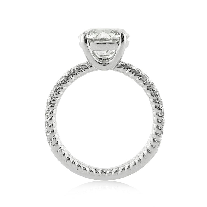 3.36ct Round Brilliant Cut Diamond Engagement Ring