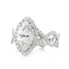 3.07ct Marquise Cut Diamond Infinity Engagement Ring