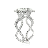 3.07ct Marquise Cut Diamond Infinity Engagement Ring