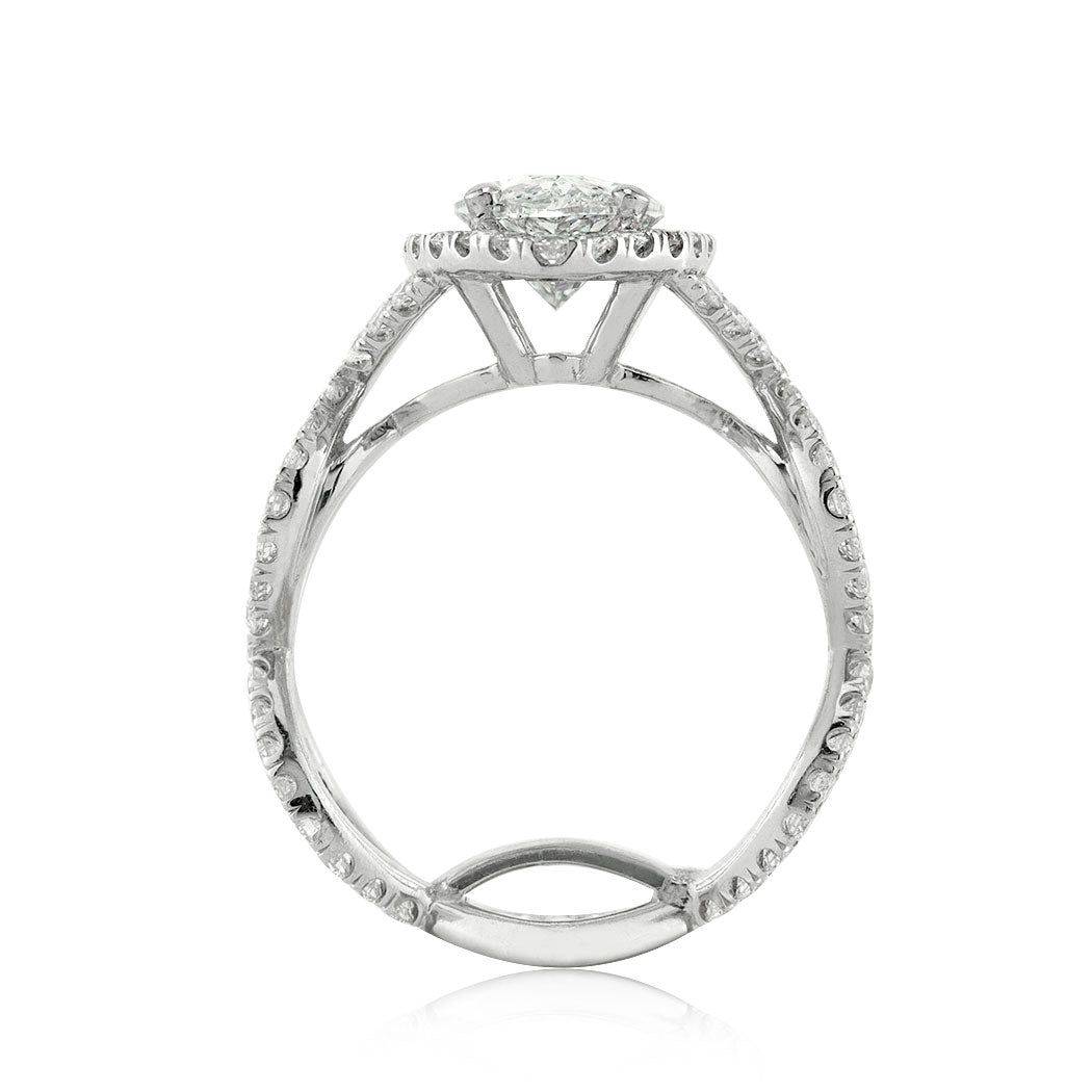 3.07ct Marquise Cut Diamond Infinity Engagement Ring