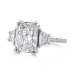 5.04ct Radiant Cut Diamond Engagement Ring