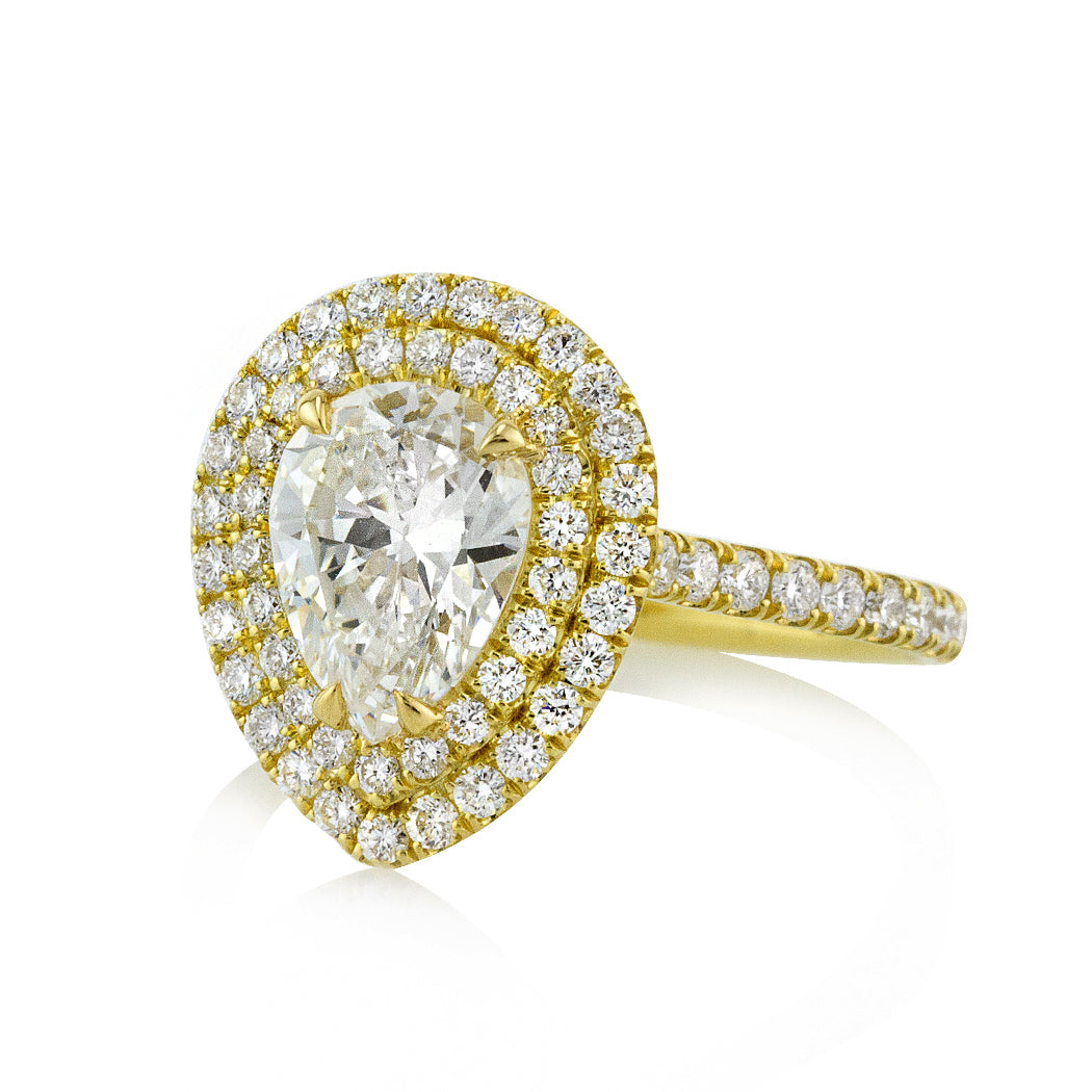 1.99ct Pear Shaped Diamond Engagement Ring
