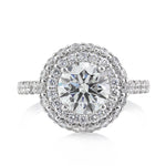 3.01ct Round Brilliant Cut Diamond Engagement Ring