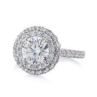 3.01ct Round Brilliant Cut Diamond Engagement Ring