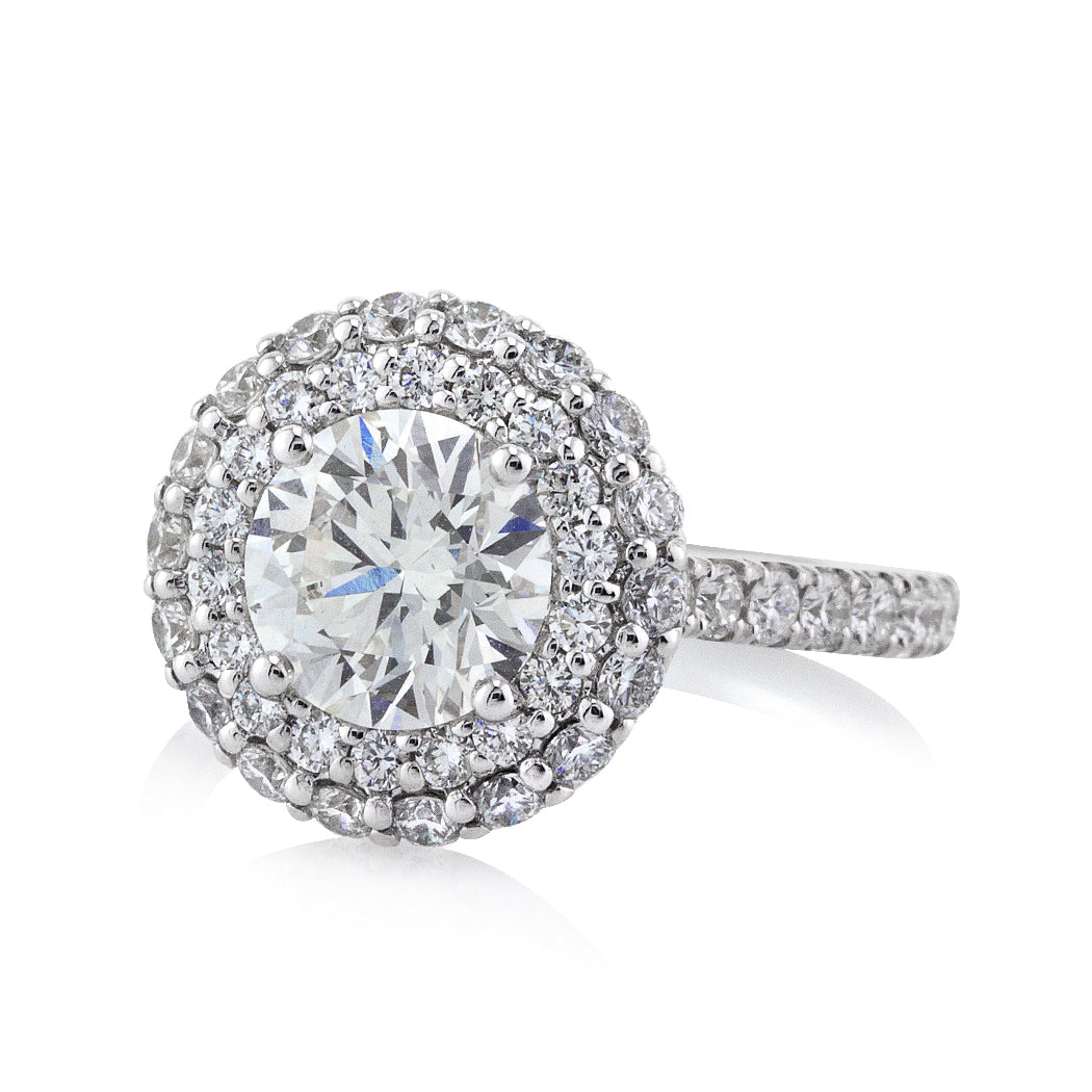 3.01ct Round Brilliant Cut Diamond Engagement Ring