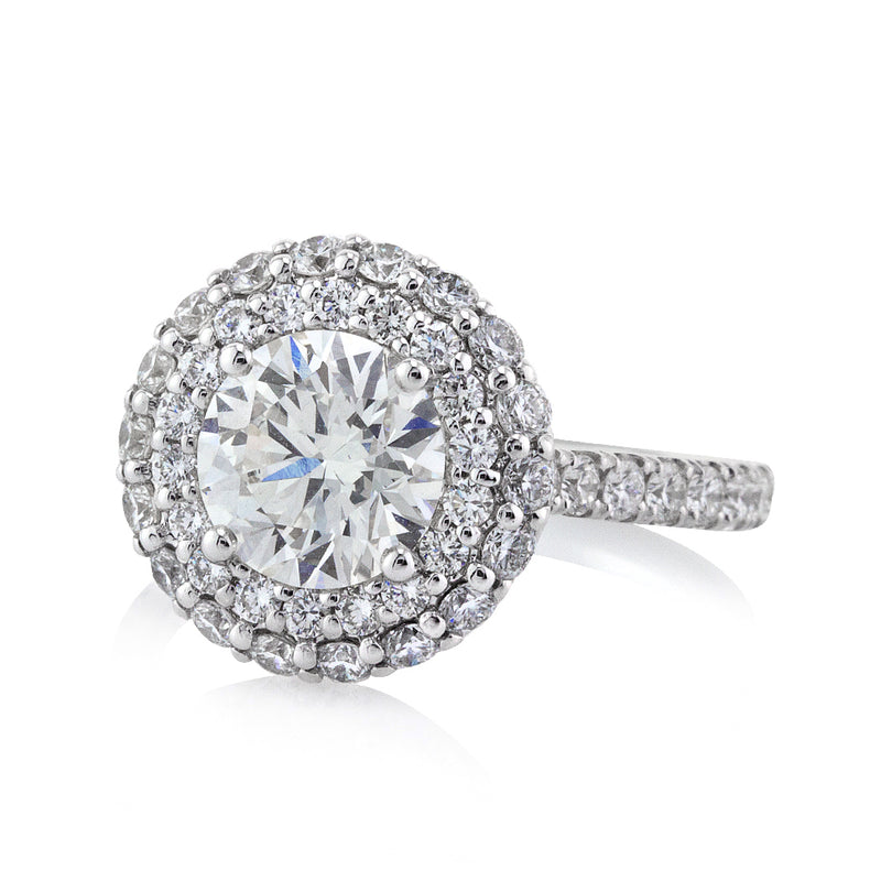 3.01ct Round Brilliant Cut Diamond Engagement Ring