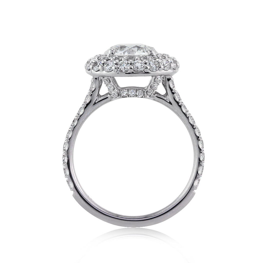 3.01ct Round Brilliant Cut Diamond Engagement Ring
