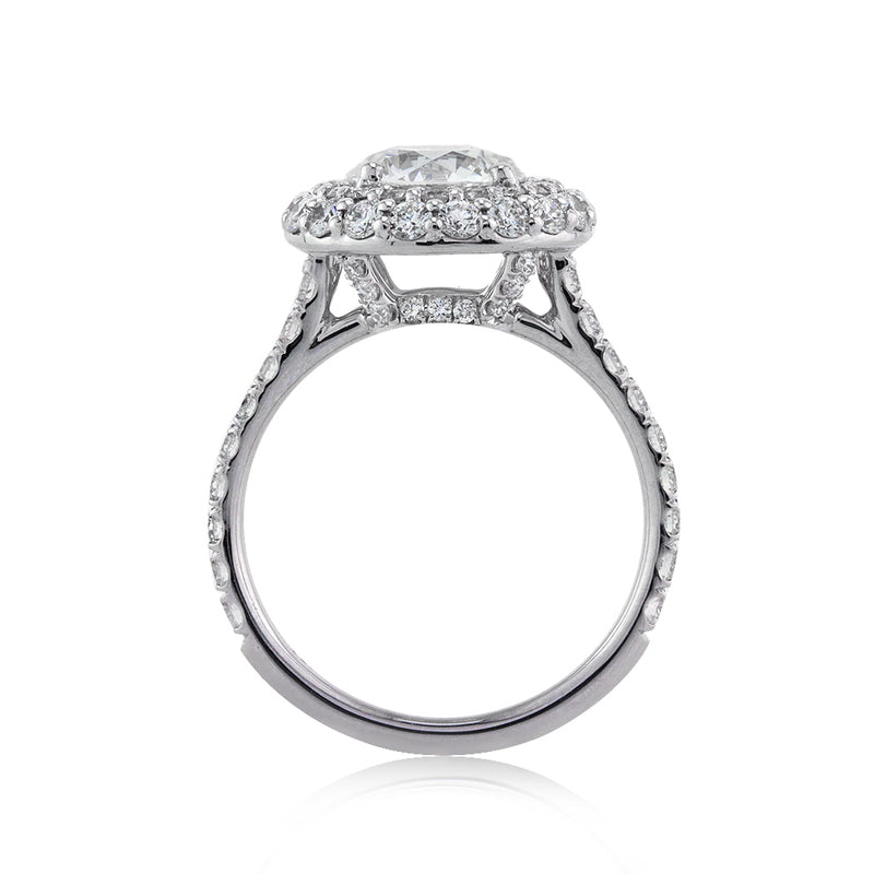 3.01ct Round Brilliant Cut Diamond Engagement Ring