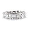 5.00ct Asscher Cut Diamond Eternity Band in 18k White Gold