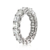 5.00ct Asscher Cut Diamond Eternity Band in 18k White Gold