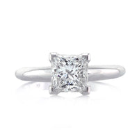 1.21ct Princess Cut Diamond Solitaire Engagement Ring