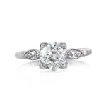 1.47ct Old European Cut Diamond Vintage Engagement Ring