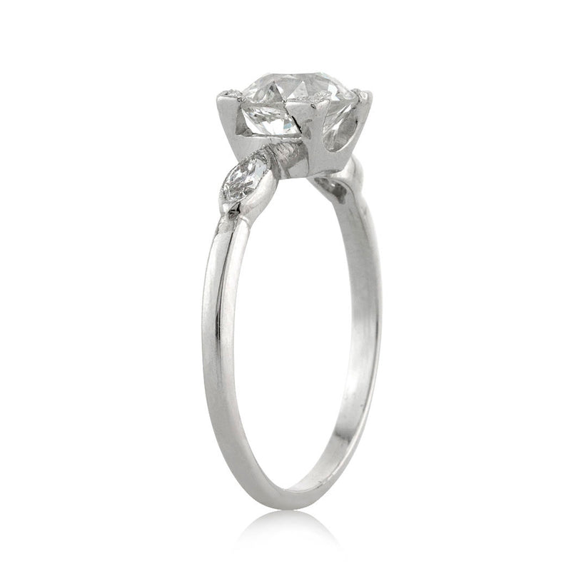 1.47ct Old European Cut Diamond Vintage Engagement Ring
