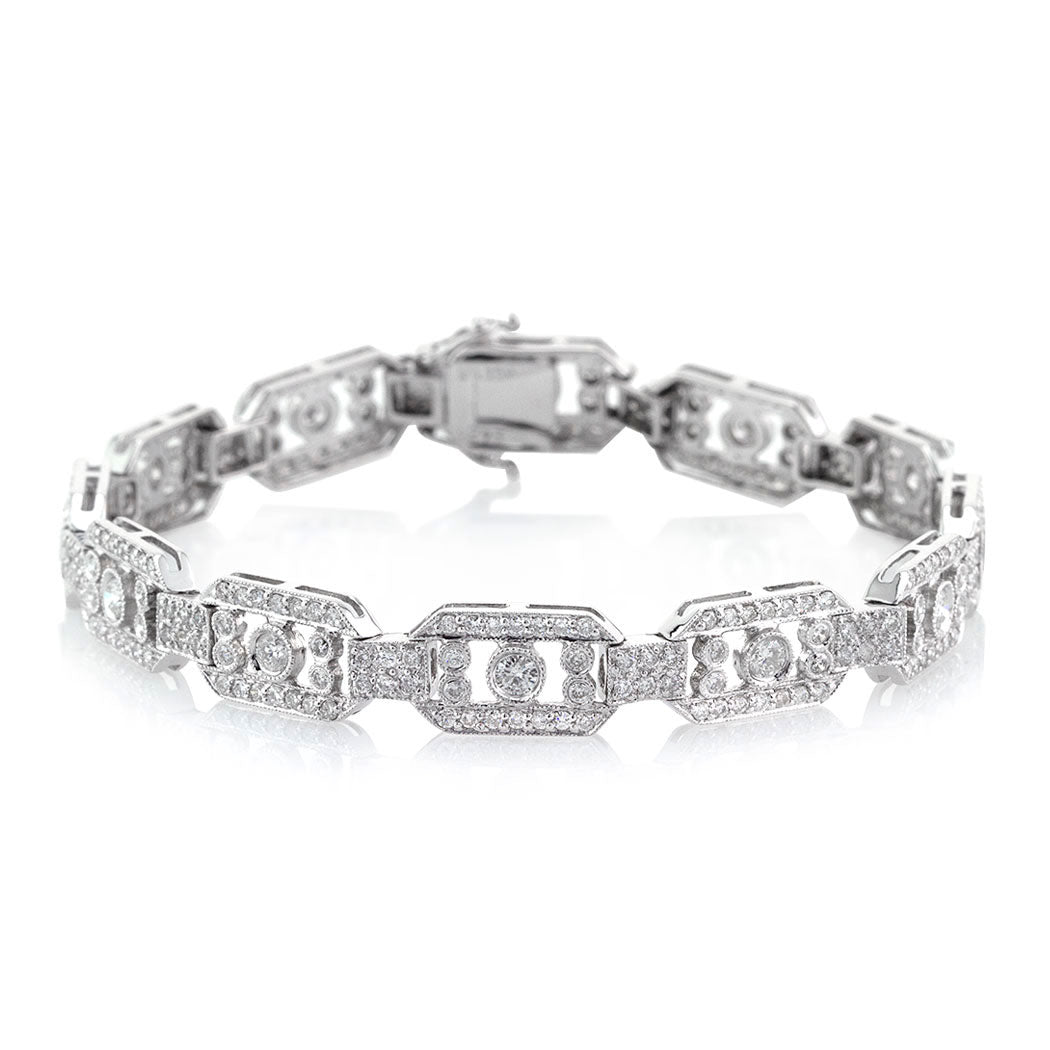 2.75ct Round Brilliant Cut Diamond Link Bracelet