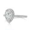 1.46ct Pear Shaped Diamond Engagement Ring