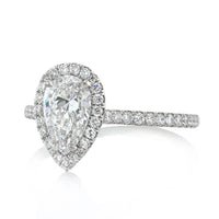 1.46ct Pear Shaped Diamond Engagement Ring