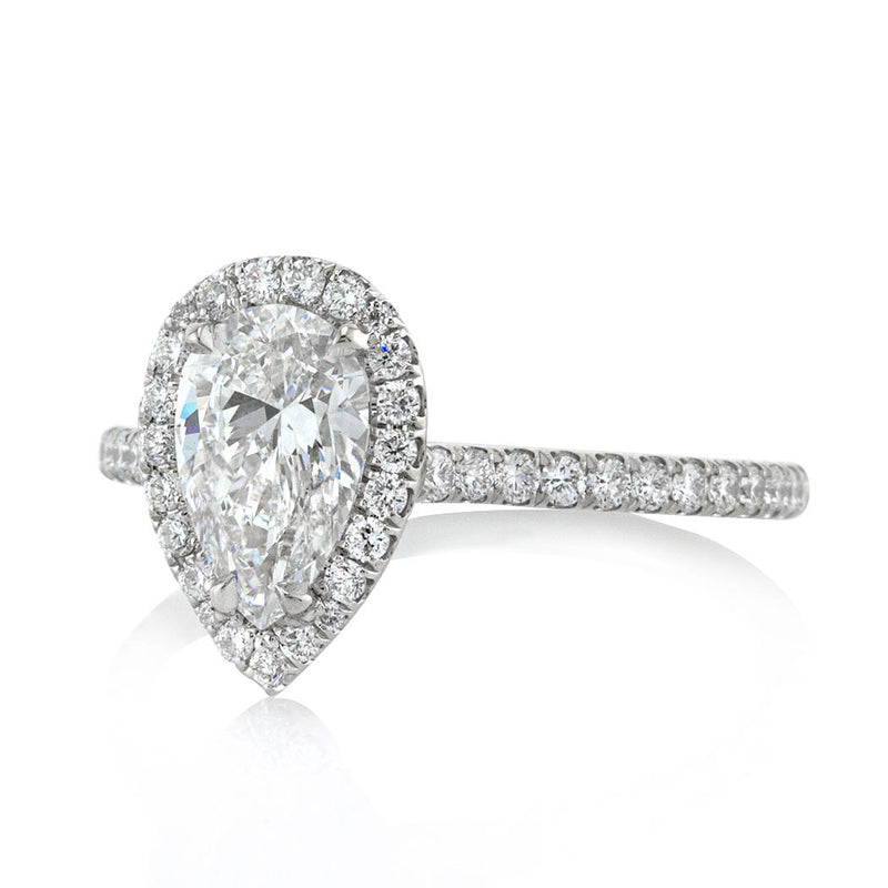 1.46ct Pear Shaped Diamond Engagement Ring