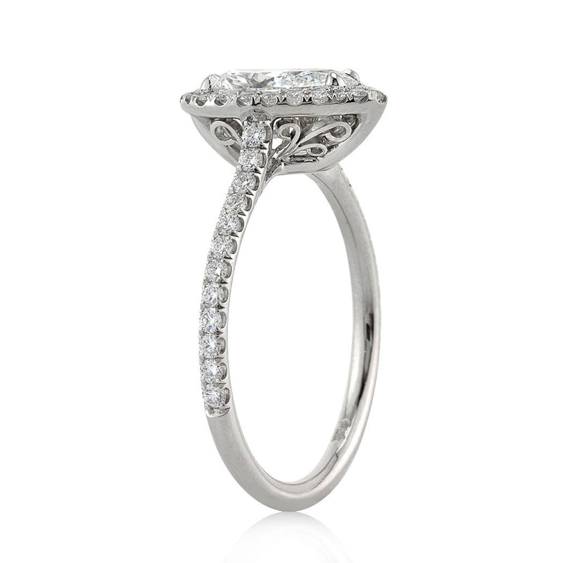 1.46ct Pear Shaped Diamond Engagement Ring